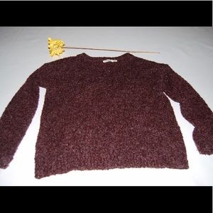 garage red wine sweater